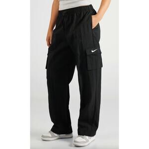 Nike Women's Nylon Wide Leg Cargo Pants Size 3X Y2K Athleisure HipHop 90s Casual